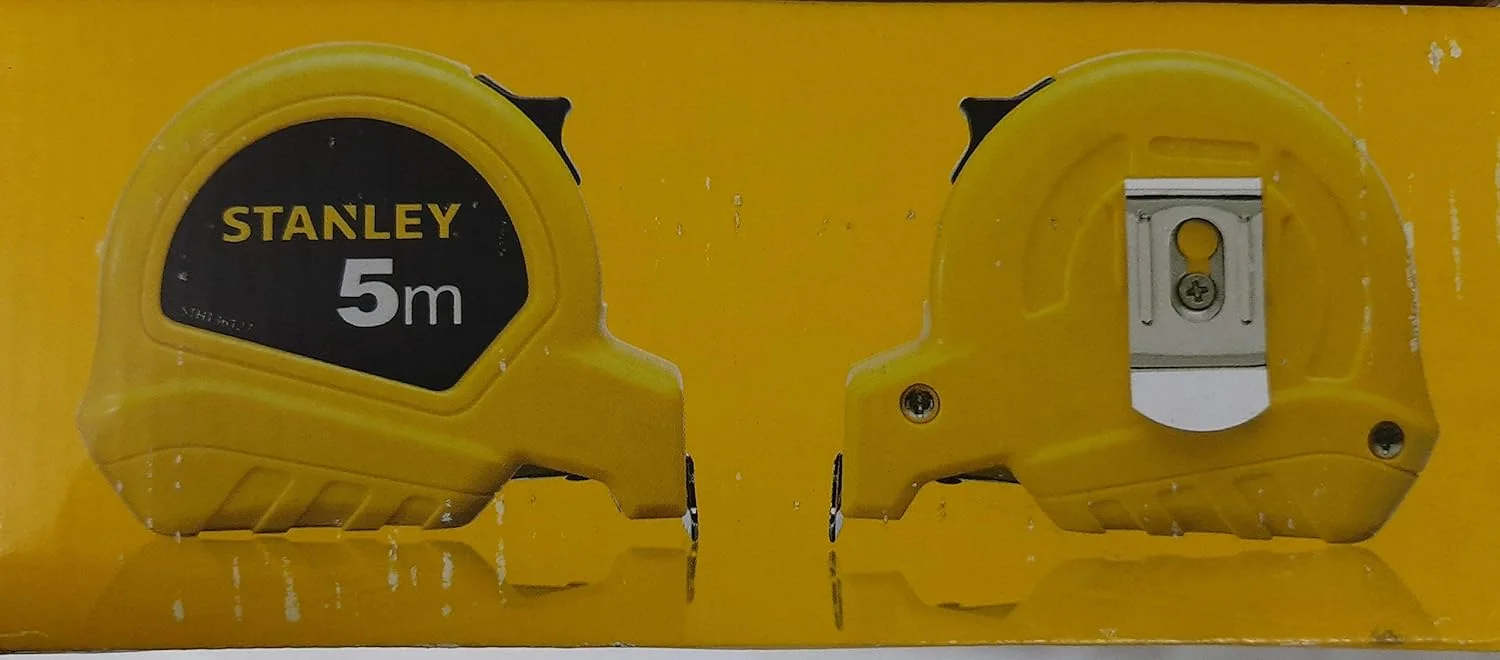 مترهای اندازه گیری استنلی با روکش فلزی (5 متر در 19 میلی متر، زرد)