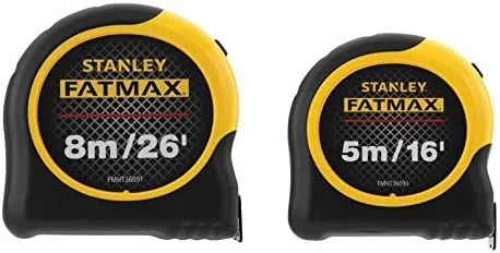 متر نواری دوقلو استنلی مدل STA081745 FatMax Classic، 5 و 8 متری (عرض 32 میلیمتر) متر نواری دوقلو استنلی مدل STA081745 FatMax Classic، 5 و 8 متری (عرض 32 میلیمتر)