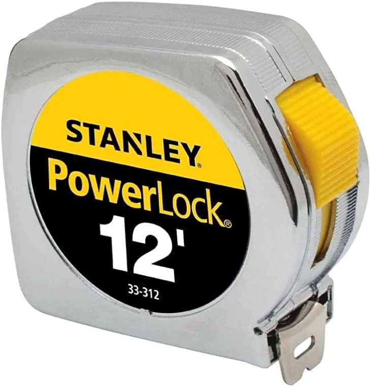 متر نواری حرفه ای استنلی PowerLock مدل 33-312 با عرض 3/4 اینچ و طول 12 فوت (بسته 3 عددی)