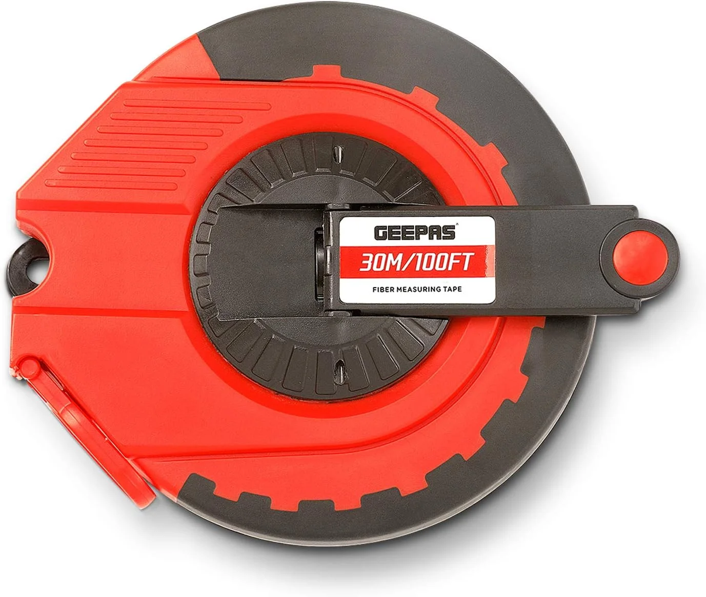 متر نواری فایبر گلاس 30 متری جیپاس مدل GT59013 - متر نواری فایبرگلاس بلند ساخته شده از بدنه بیرونی ABS بادوام و حلقه فلزی در انتها