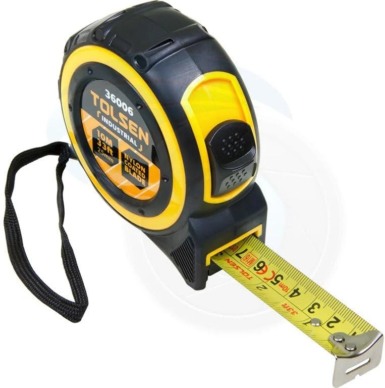 تولسن - متر نواری (صنعتی)، 36006، 10 متر/33 فوت در 25 میلی متر تولسن - متر نواری (صنعتی)، 36006، 10 متر/33 فوت در 25 میلی متر