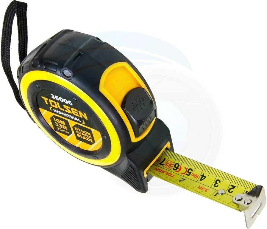 تولسن - متر نواری (صنعتی)، 36006، 10 متر/33 فوت در 25 میلی متر تولسن - متر نواری (صنعتی)، 36006، 10 متر/33 فوت در 25 میلی متر