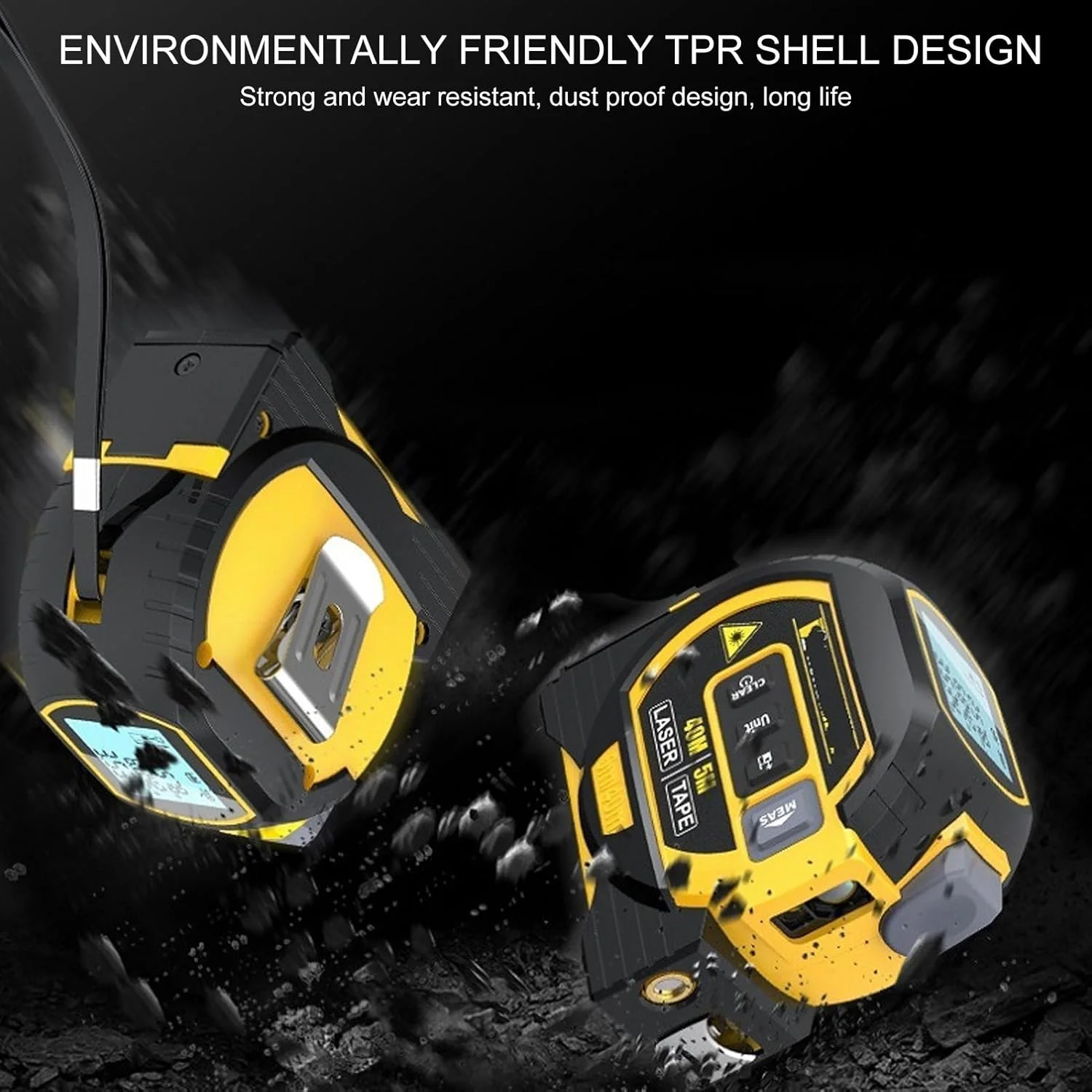 متر نواری دیجیتال 3 در 1 سوراندی، خط عمودی متقاطع، ابزار اندازه گیری با مسافت یاب، متر نواری 5 متری و ابزار علامت گذاری متقاطع متر نواری دیجیتال 3 در 1 سوراندی، خط عمودی متقاطع، ابزار اندازه گیری با مسافت یاب، متر نواری 5 متری و ابزار علامت گذاری متقاطع