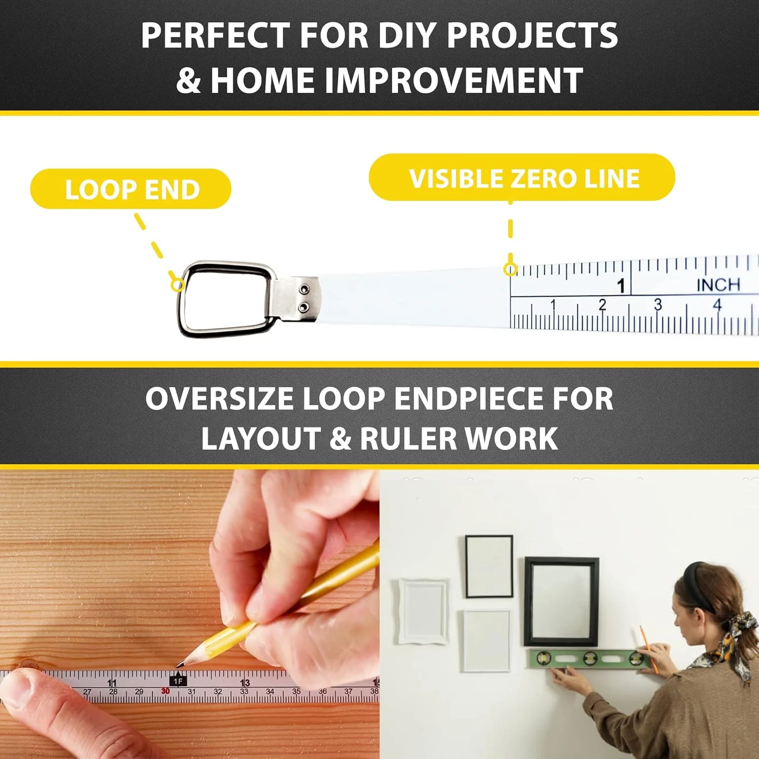 متر نواری اندازه گیری دقیق قطر و محیط - اندازه گیری امپریال و متریک 1/2 اینچ در 12 فوت / 3.5 متر مناسب برای اجسام استوانه ای (لوله، درخت) مدل DCT120 متر نواری اندازه گیری دقیق قطر و محیط - اندازه گیری امپریال و متریک 1/2 اینچ در 12 فوت / 3.5 متر مناسب برای اجسام استوانه ای (لوله، درخت) مدل DCT120