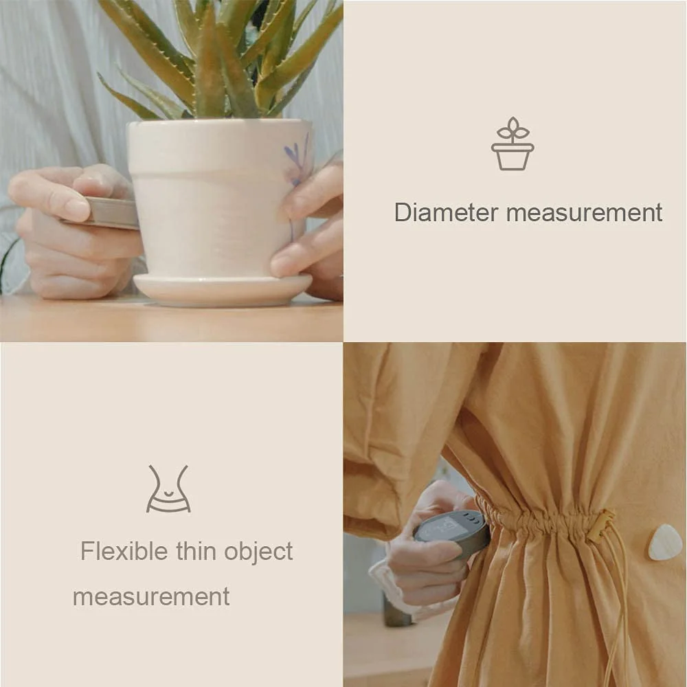 متر نواری دیجیتال الکترونیکی 100 متری Home Magician 324 با صفحه نمایش LCD، ابزار اندازه گیری هوشمند کوچک قابل شارژ برای سطوح صاف، منحنی، قطر و اشکال نامنظم، هدیه ای ایده آل برای شما متر نواری دیجیتال الکترونیکی 100 متری Home Magician 324 با صفحه نمایش LCD، ابزار اندازه گیری هوشمند کوچک قابل شارژ برای سطوح صاف، منحنی، قطر و اشکال نامنظم، هدیه ای ایده آل برای شما