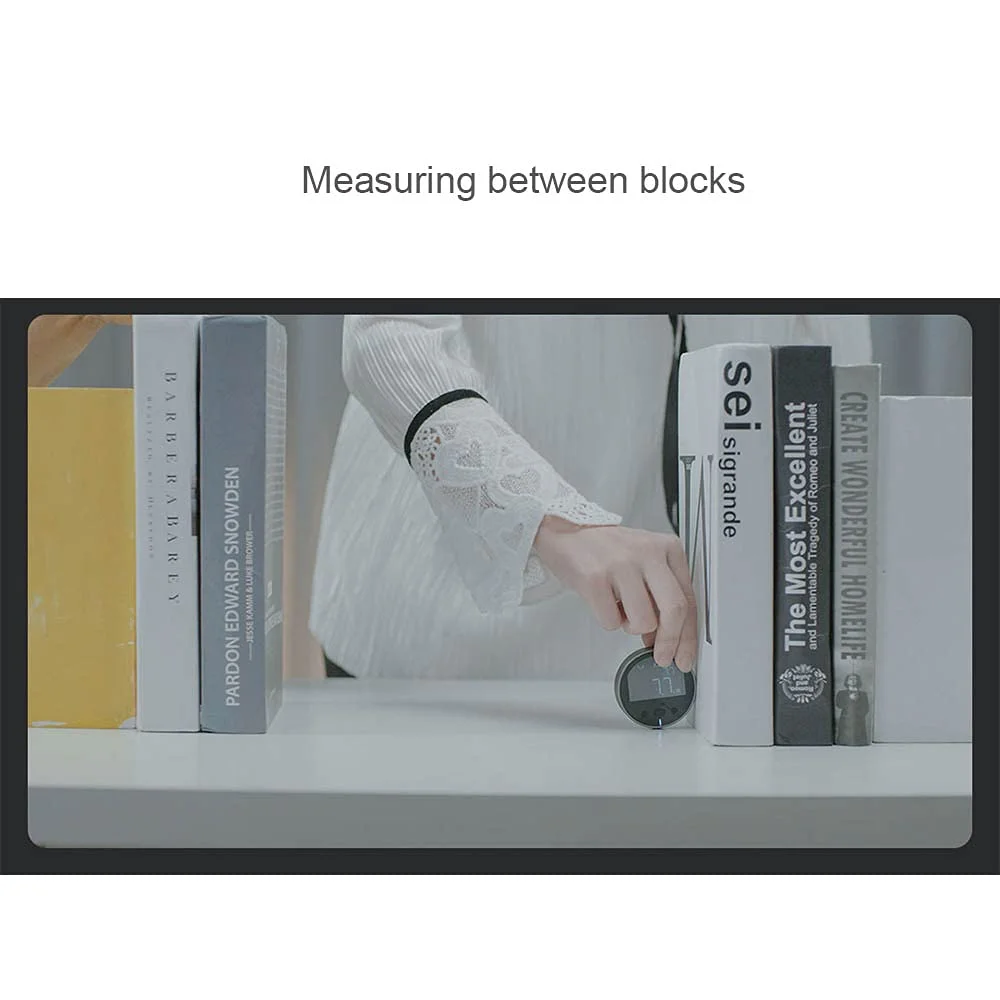 متر نواری دیجیتال الکترونیکی 100 متری Home Magician 324 با صفحه نمایش LCD، ابزار اندازه گیری هوشمند کوچک قابل شارژ برای سطوح صاف، منحنی، قطر و اشکال نامنظم، هدیه ای ایده آل برای شما متر نواری دیجیتال الکترونیکی 100 متری Home Magician 324 با صفحه نمایش LCD، ابزار اندازه گیری هوشمند کوچک قابل شارژ برای سطوح صاف، منحنی، قطر و اشکال نامنظم، هدیه ای ایده آل برای شما