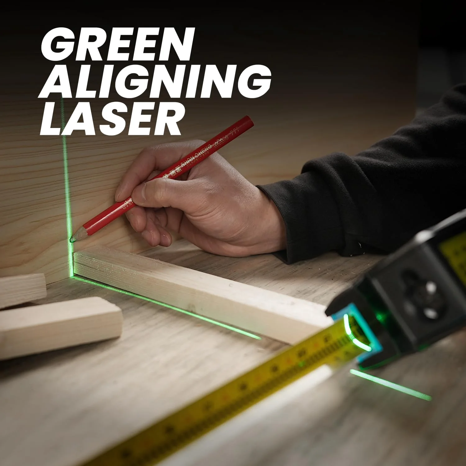 متر نواری دیجیتال 3 در 1، ابزار اندازه گیری لیزری 330 فوتی و نوار قفل خودکار با قرائت دیجیتال فوری، خط لیزر توسعه یافته و اندازه گیری افزایشی، نوار قابل تعویض | باتری قابل تعویض | همگام سازی برنامه