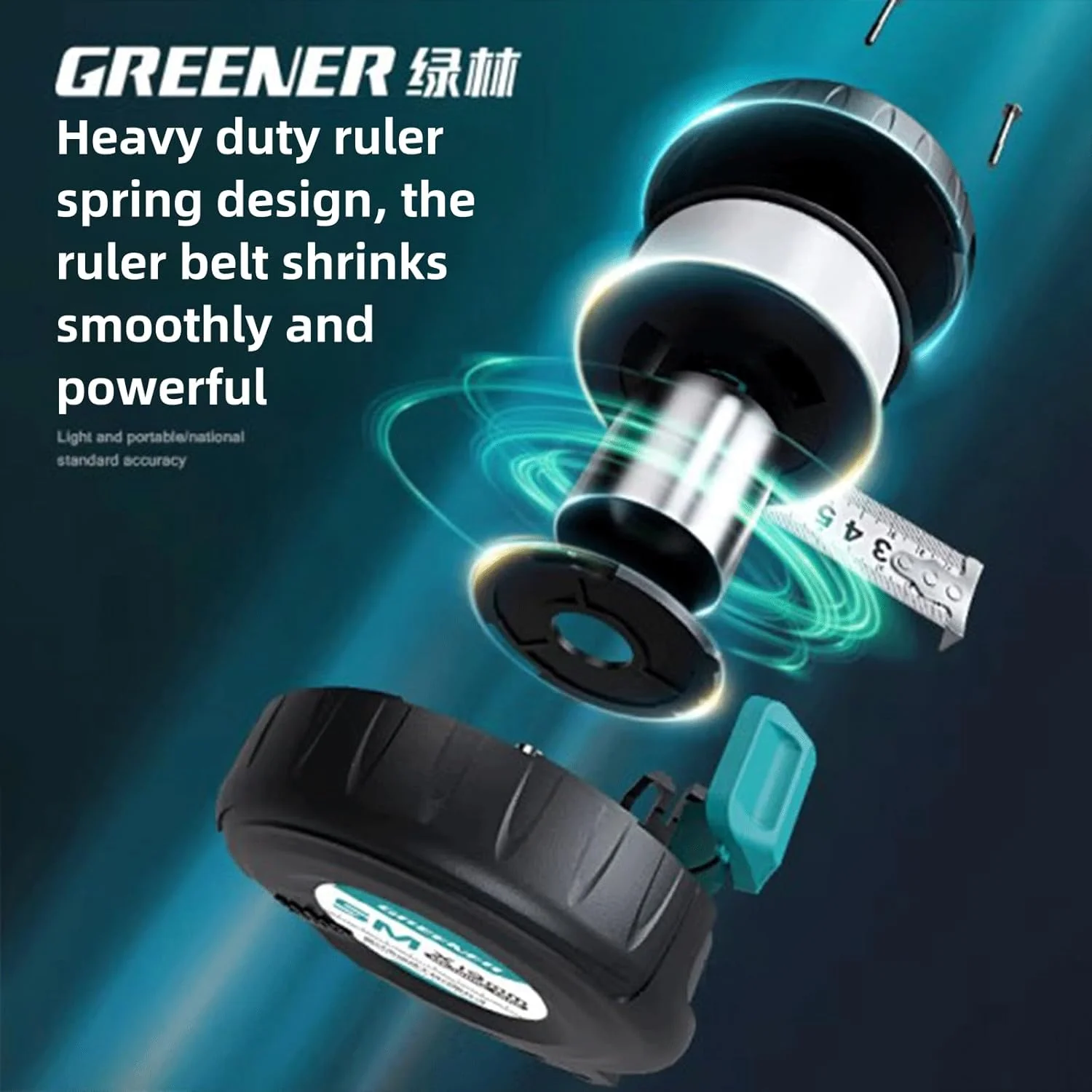 متر نواری فلورسنت ارتقا یافته ETSG با دقت بالا 10 متر در 25 میلی متر | بدنه ABS ضد ضربه، هسته فلزی، ضد آب، تیغه فولادی کربنی بادوام با پوشش فلورسنت | مقیاس دقیق حکاکی شده با لیزر متر نواری فلورسنت ارتقا یافته ETSG با دقت بالا 10 متر در 25 میلی متر | بدنه ABS ضد ضربه، هسته فلزی، ضد آب، تیغه فولادی کربنی بادوام با پوشش فلورسنت | مقیاس دقیق حکاکی شده با لیزر