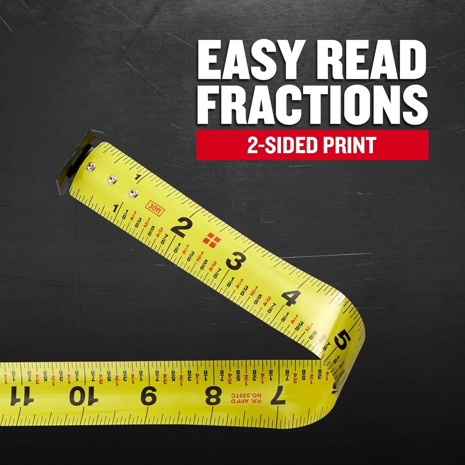 متر نواری 9 متری CRAFTSMAN با علامت گذاری کسری، جمع شونده (CMHT37445S) متر نواری 9 متری CRAFTSMAN با علامت گذاری کسری، جمع شونده (CMHT37445S)