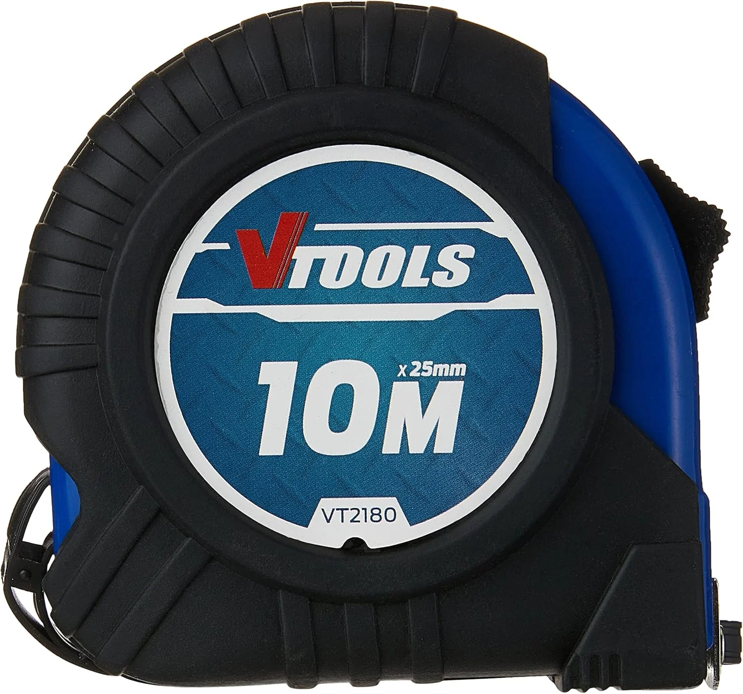 متر نواری 10 متری VTOOLS، ضخامت تیغه 1 میلی متر، متر نواری خود قفل شونده، خوانا، قلاب نوک مغناطیسی و بدنه ضد ضربه، VT2180 متر نواری 10 متری VTOOLS، ضخامت تیغه 1 میلی متر، متر نواری خود قفل شونده، خوانا، قلاب نوک مغناطیسی و بدنه ضد ضربه، VT2180