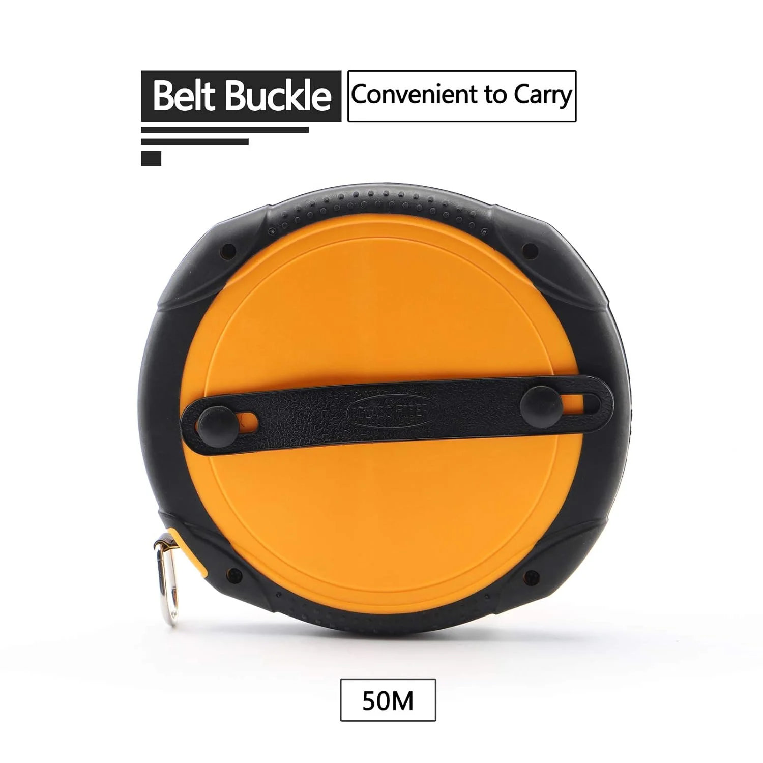 متر نواری فایبرگلاس 50 متری LAND - مقیاس دوگانه اینچ/متریک، سبک و بادوام، متر اندازه گیری بلند قابل حمل برای ساخت و ساز، نقشه برداری، محوطه سازی متر نواری فایبرگلاس 50 متری LAND - مقیاس دوگانه اینچ/متریک، سبک و بادوام، متر اندازه گیری بلند قابل حمل برای ساخت و ساز، نقشه برداری، محوطه سازی