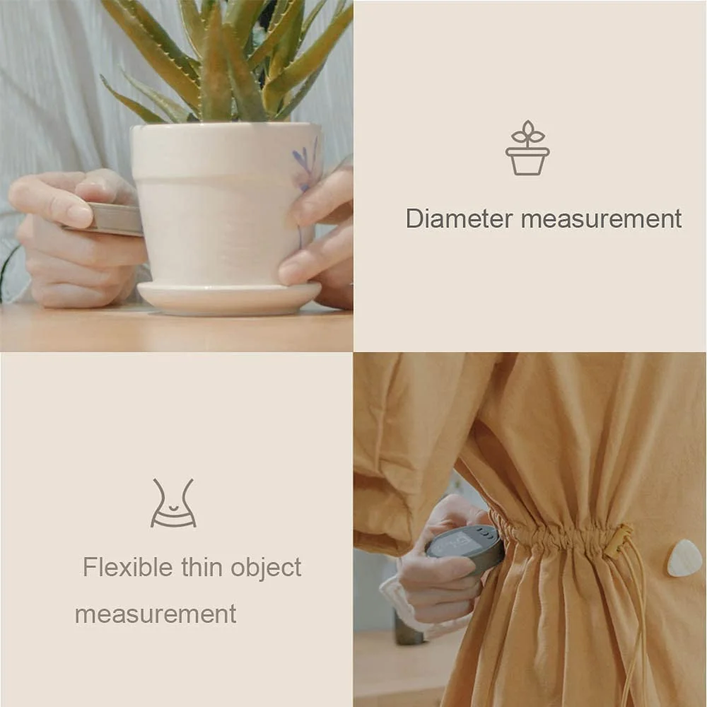 متر نواری دیجیتال شارژی کوچک هوشمند LIMORUNS، ابزار اندازه گیری مسافت های طولانی برای سطوح صاف، منحنی، قطر و اشکال نامنظم با دقت بالا متر نواری دیجیتال شارژی کوچک هوشمند LIMORUNS، ابزار اندازه گیری مسافت های طولانی برای سطوح صاف، منحنی، قطر و اشکال نامنظم با دقت بالا