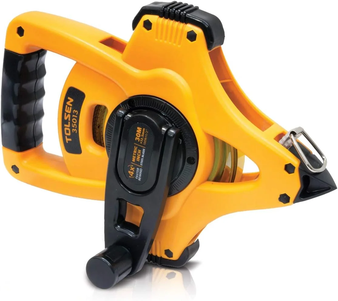 تولسن - متر فلزی (صنعتی)، 35014، 50 متر در 12.5 میلی متر (165 فوت در 1/2 اینچ)