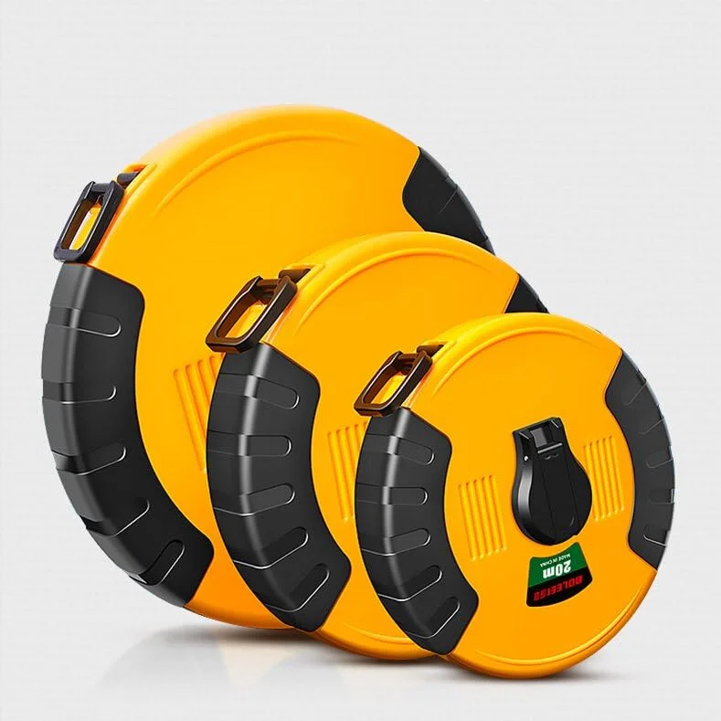 متر نواری فایبرگلاس، مترهای نرم اندازه گیری، نوار ضد لغزش، اندازه گیری سایت برای نقشه برداران، مهندسان و برقکاران ساختمانی (50 متر)