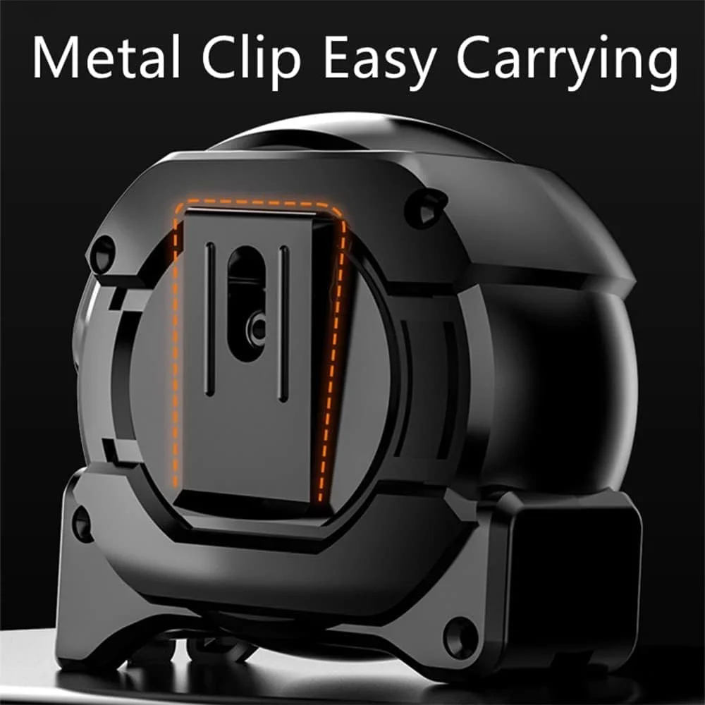 متر فلزی خود قفل شونده جمع شونده، خوانا با واحدهای کسری، متر فلزی قفل اتوماتیک برای اندازه گیری دقیق، شب نما