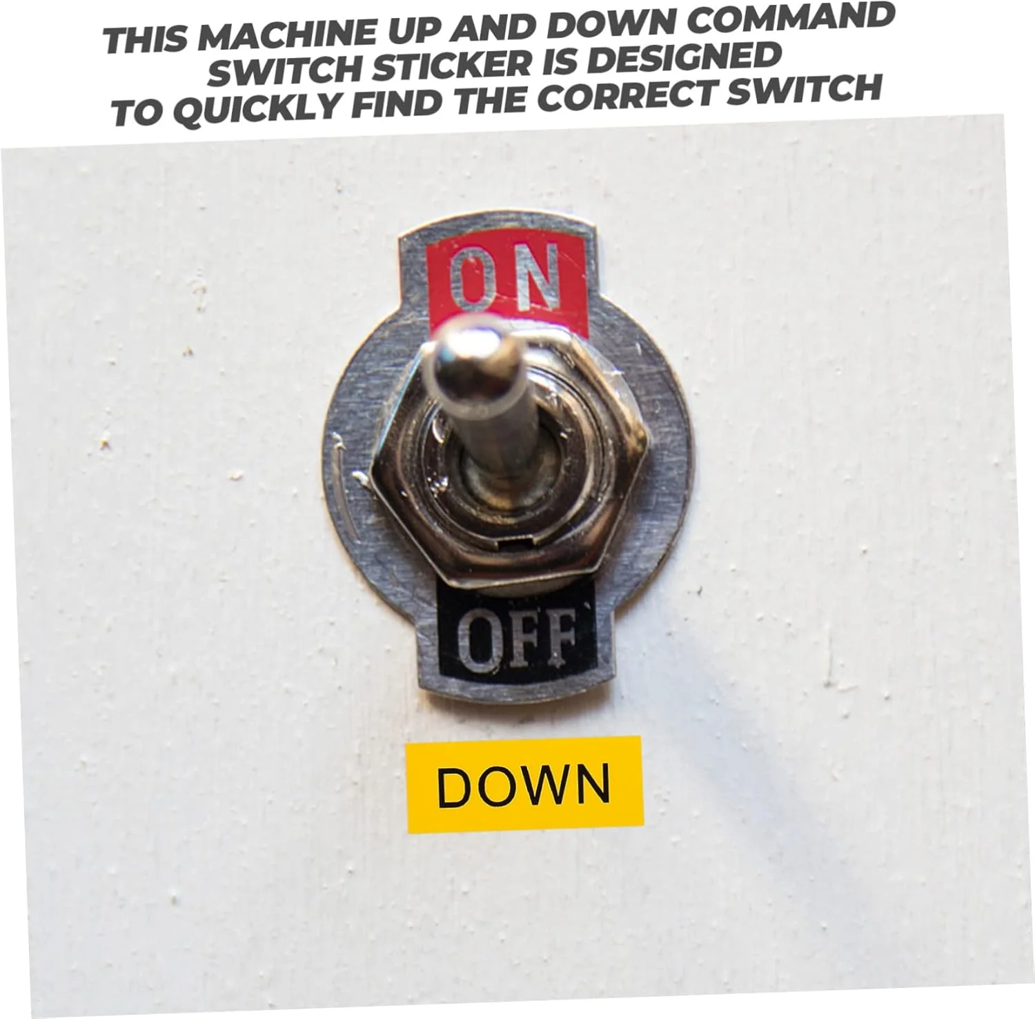 100 عدد برچسب PVC چسبی برای هتل، علائم دستگاه، چند منظوره عمومی، ایمنی خانه، کارخانه، برچسب زرد، برچسب نام دکمه، برچسب های سوئیچ تجهیزات