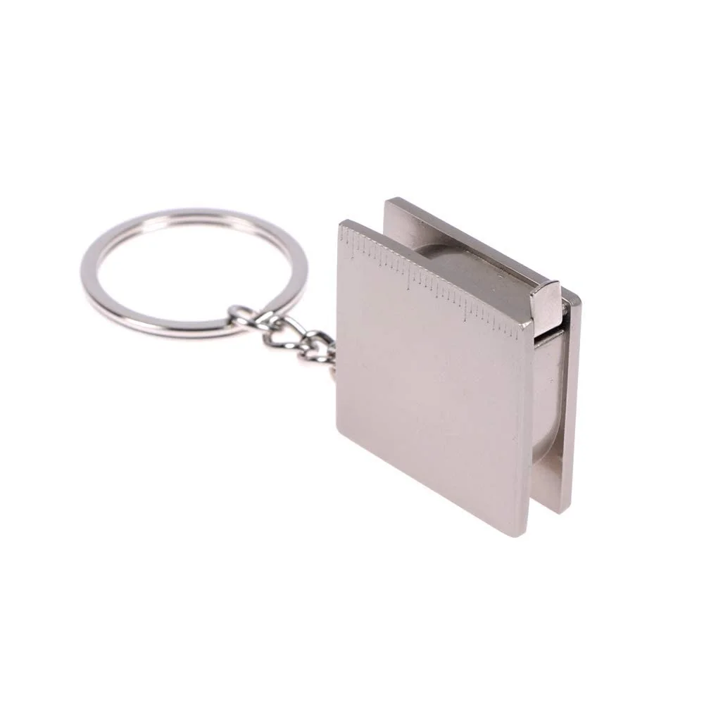 جاکلیدی متر نواری جمع شونده KASTWAVE، حلقه کلید متر اندازه گیری بدن، متر نواری جمع و جور برای کیف پول، جیب یا کلید، حمل آسان، 70 سانتی متر