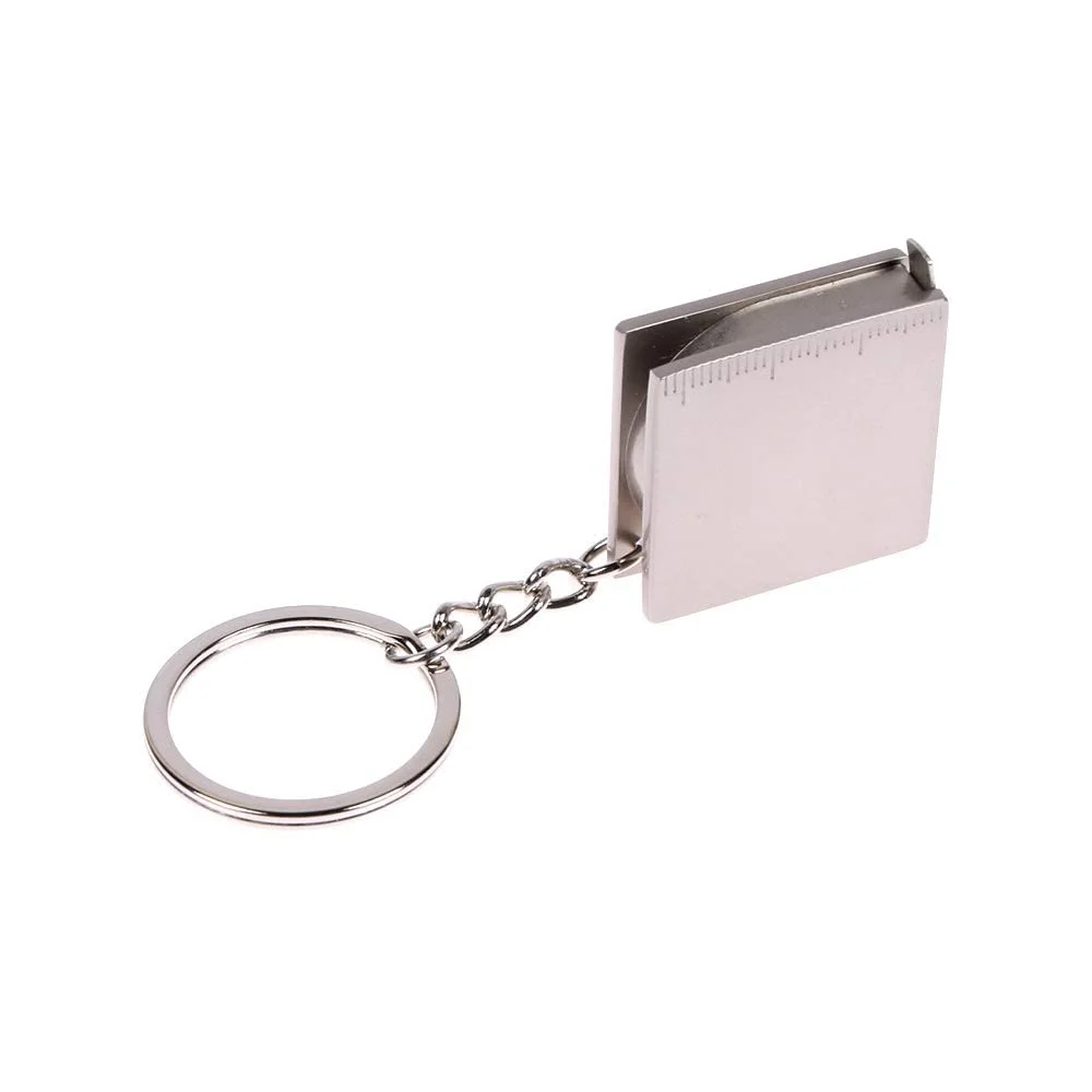 جاکلیدی متر نواری جمع شونده KASTWAVE، حلقه کلید متر اندازه گیری بدن، متر نواری جمع و جور برای کیف پول، جیب یا کلید، حمل آسان، 70 سانتی متر