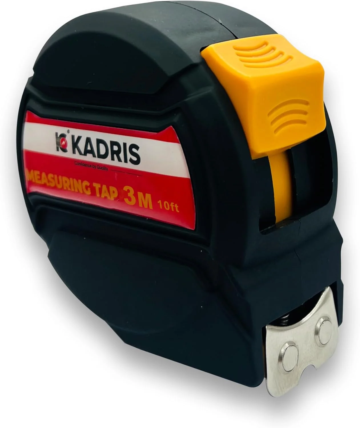 متر فلزی قفل اتوماتیک سنگین KADRIS مدل HA-1415، متر جمع شونده 3 متری با قفل خودکار، اندازه گیری آسان با واحدهای اینچ، فوت، متر، سانتی متر و میلی متر