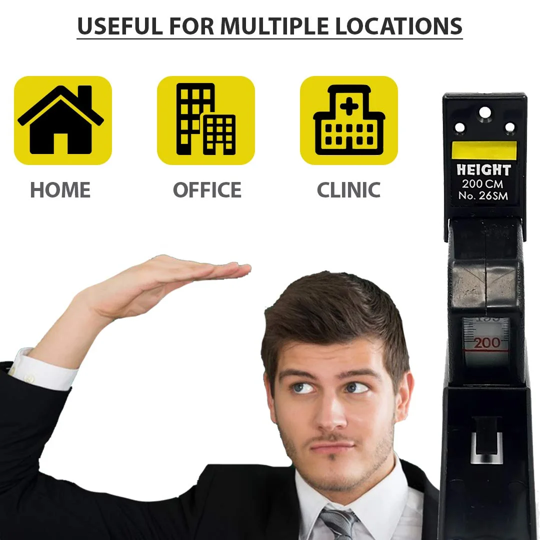 MCP متر نواری رولی 2 متری / 200 سانتی متری نصب شده روی دیوار برای اندازه گیری قد