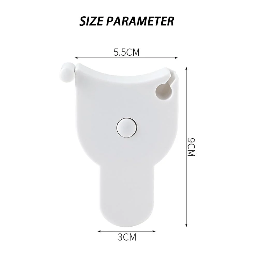 متر نواری بدن MUMOO BEAR، دو تکه، جمع شونده دو طرفه (اینچ و سانتی متر)، متر نواری نرم برای اندازه گیری دور کمر، باسن، سینه، دور بازو، متر خیاطی پارچه ای (سفید)