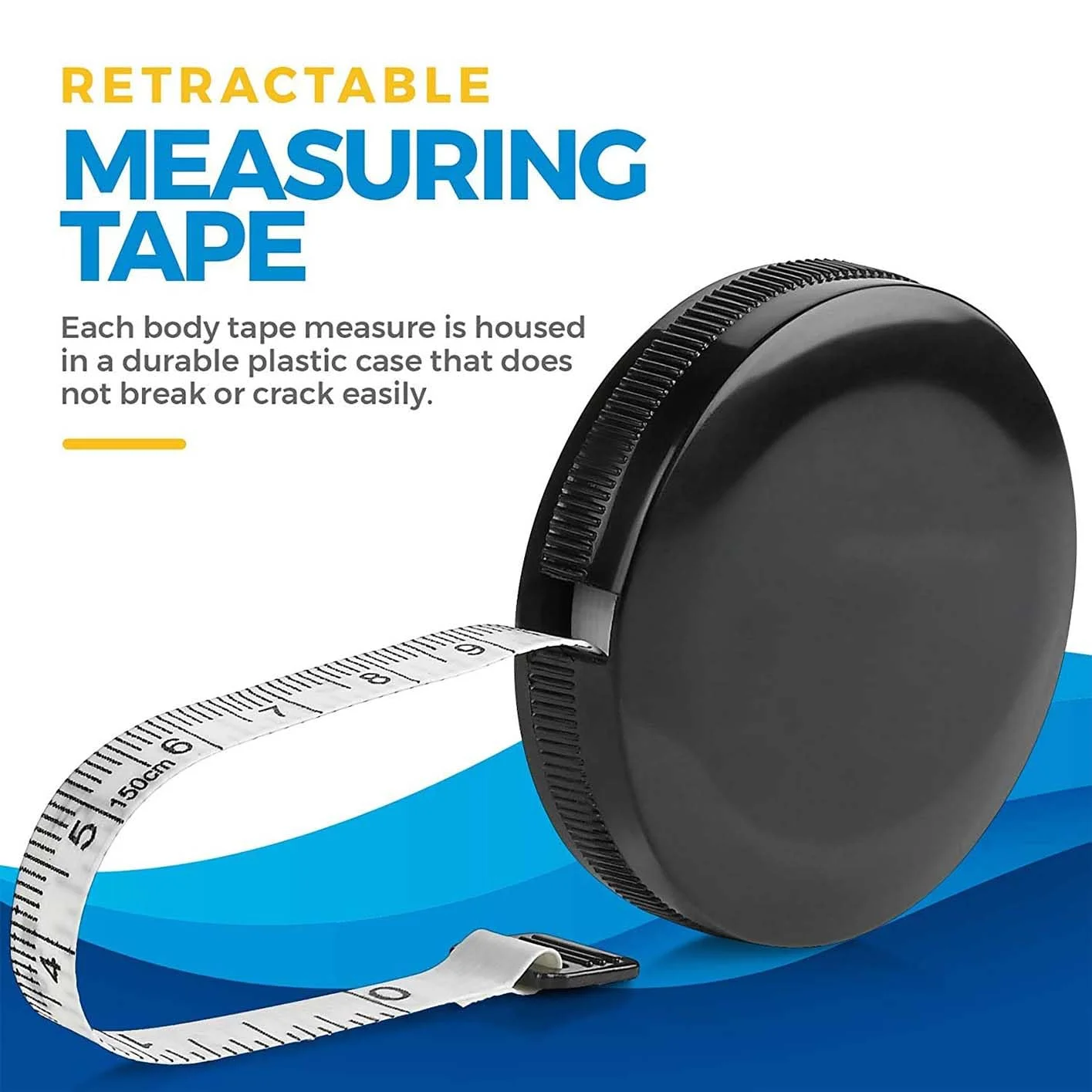 متر نواری عمومی - (بسته 2 عددی) مترهای اندازه گیری برای بدن و مانیتورهای وزن چربی، (اینچ و سانتی متر) متر نواری جمع شونده برای محاسبه دقیق چربی بدن به محاسبه اندازه گیری های تناسب اندام بدن کمک می کند