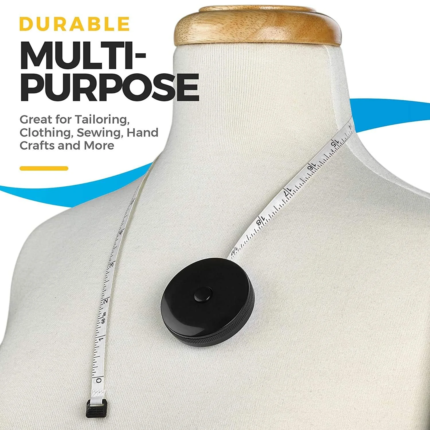 متر نواری عمومی - (بسته 2 عددی) مترهای اندازه گیری برای بدن و مانیتورهای وزن چربی، (اینچ و سانتی متر) متر نواری جمع شونده برای محاسبه دقیق چربی بدن به محاسبه اندازه گیری های تناسب اندام بدن کمک می کند