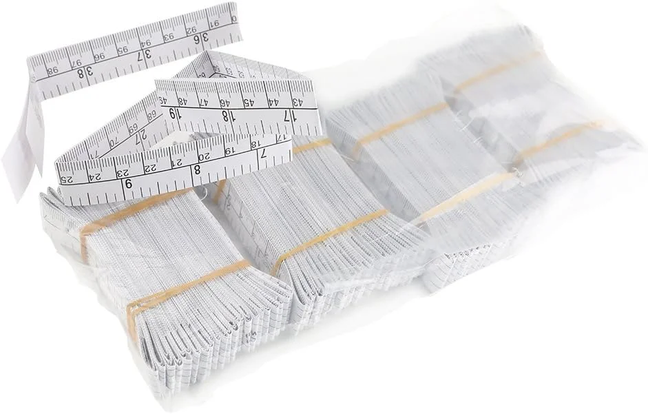 نوار اندازه گیری کاغذی یک متری 40 اینچی WIN TAPE، خط کش های اندازه گیری زخم، مورد استفاده در آموزش، بسته یکبار مصرف 100 عددی نوار اندازه گیری کاغذی یک متری 40 اینچی WIN TAPE، خط کش های اندازه گیری زخم، مورد استفاده در آموزش، بسته یکبار مصرف 100 عددی