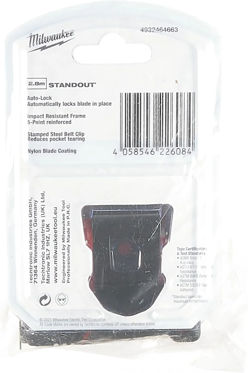 متر نواری اتولاک 5 متری میلواکی (عرض 25 میلی متر) (فقط متریک) متر نواری اتولاک 5 متری میلواکی (عرض 25 میلی متر) (فقط متریک)