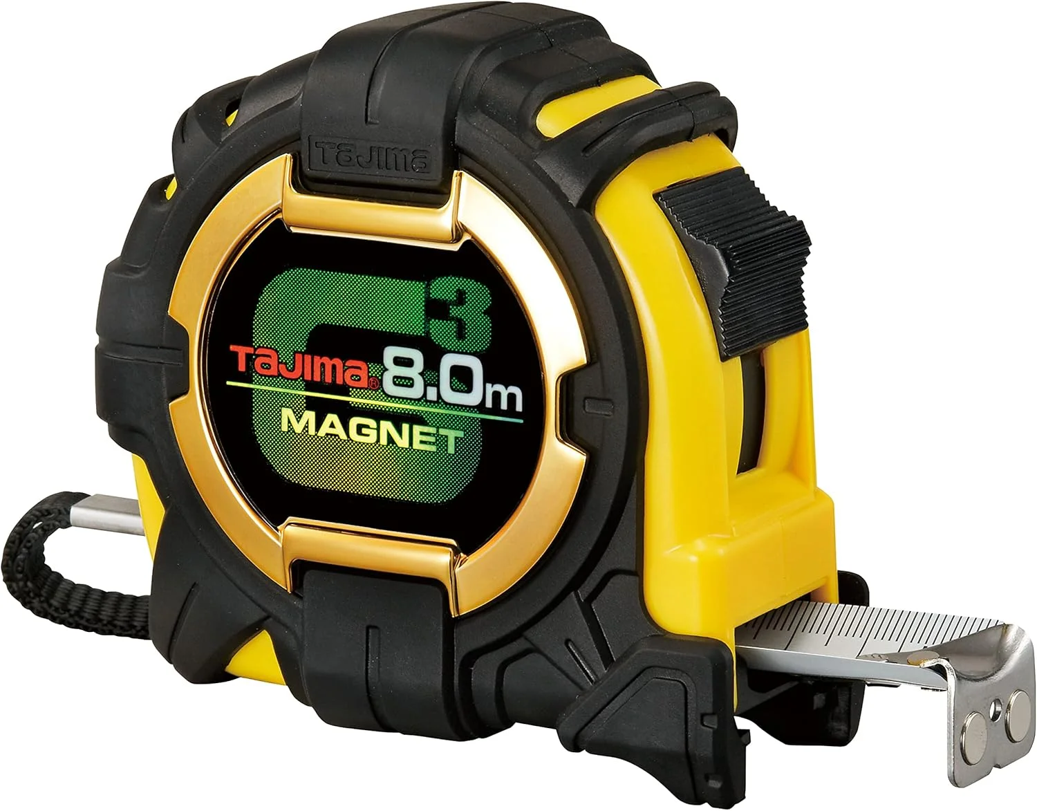 متر نواری 8 متری پهن تاجیما مدل TAG3M780MT با قفل G و آهنربا (تکی)