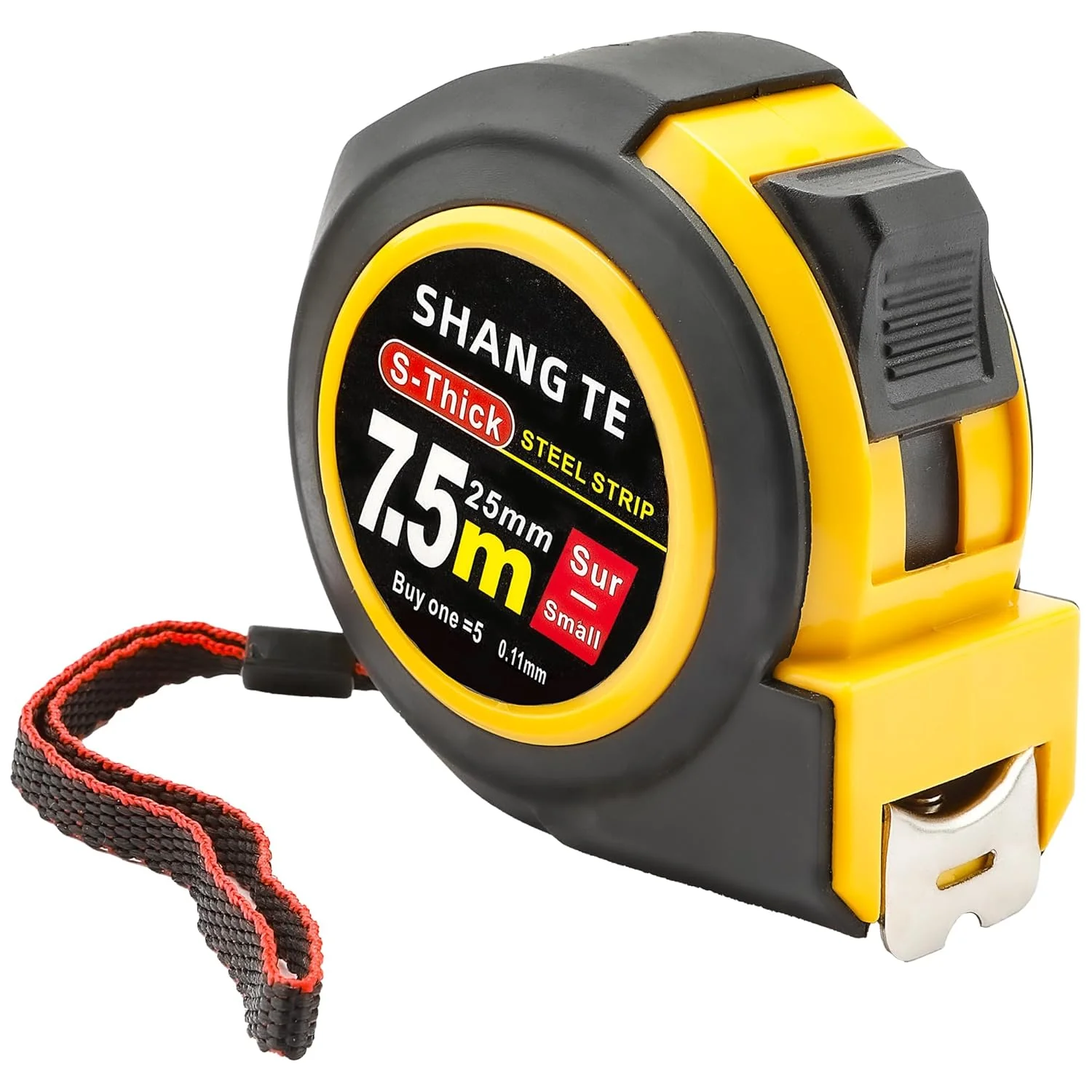 متر نواری جمع شونده فولادی Yekepal به طول 25 فوت، قفل خودکار، متر اندازه گیری خود قفل شونده، اندازه گیری امپریال/متریک