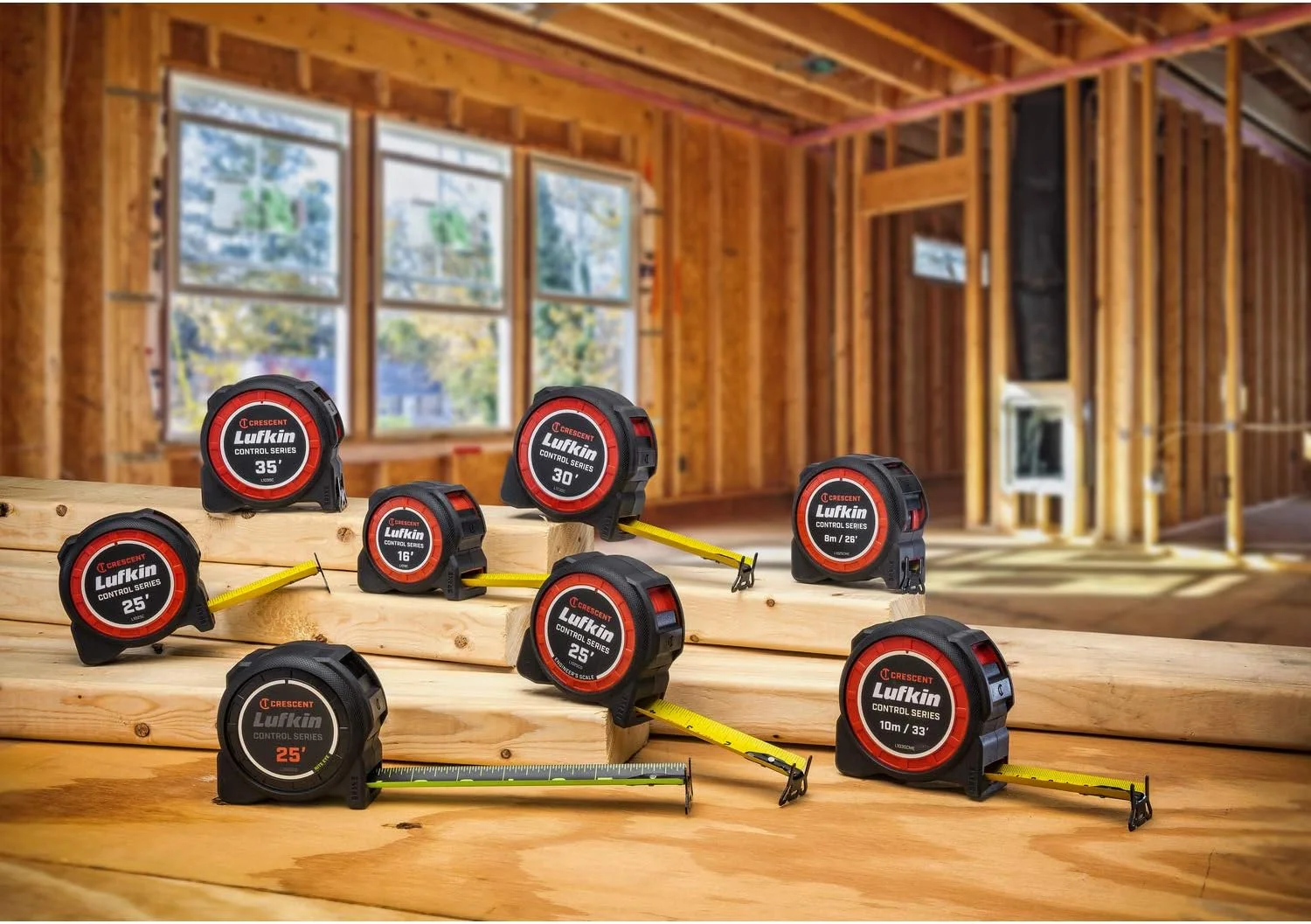 متر نواری زرد رنگ Lufkin Crescent سری Command Control با ابعاد 1-3/16 اینچ در 25 فوت - L1025C-02 متر نواری زرد رنگ Lufkin Crescent سری Command Control با ابعاد 1-3/16 اینچ در 25 فوت - L1025C-02