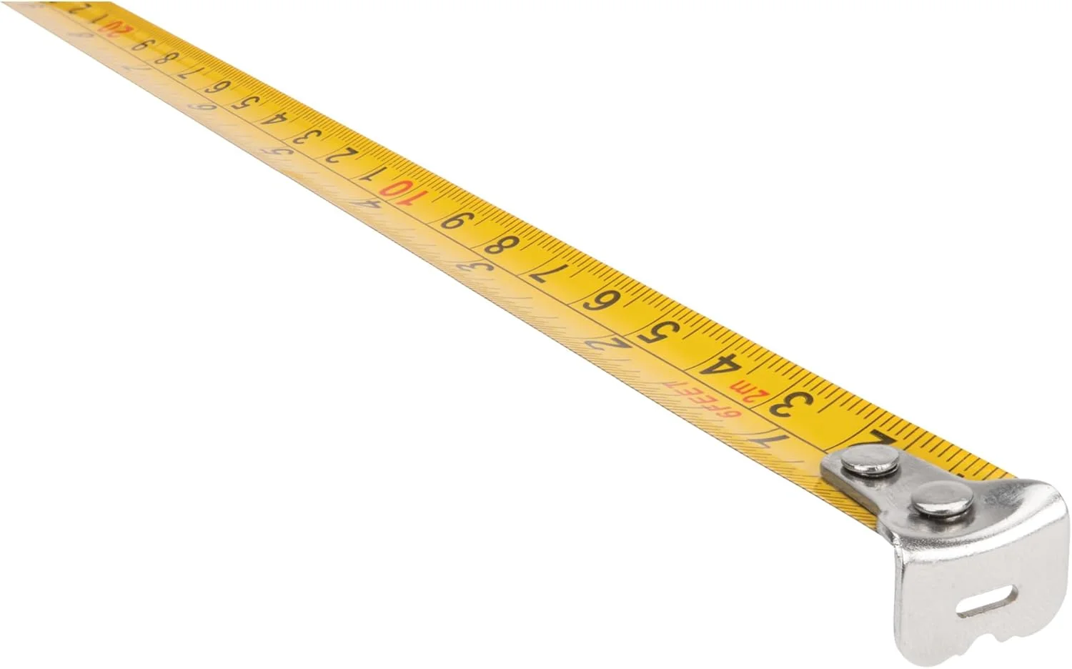 ابزار عملکرد 20233 متر نواری شفاف مینی 6 فوتی، اندازه گیری SAE و متریک چاپ شده در هر دو طرف