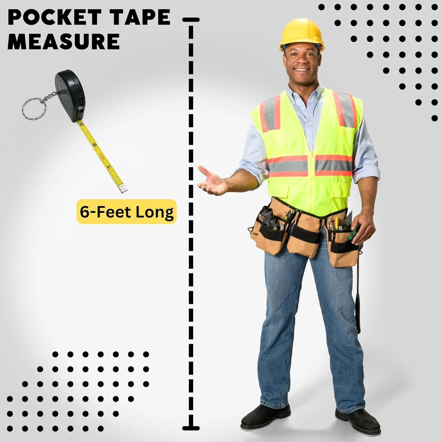 متر نواری 1.8 متری سخت افزار هریر، بسته 2 عددی