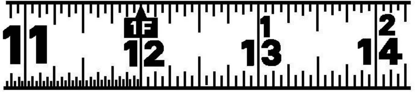 متر نواری بازگشتی Lufkin Crescent سری P1000، 3/4 اینچ در 16 فوت، روکش زرد نارنجی Hi-Viz®، تیغه A2 - PHV1316N