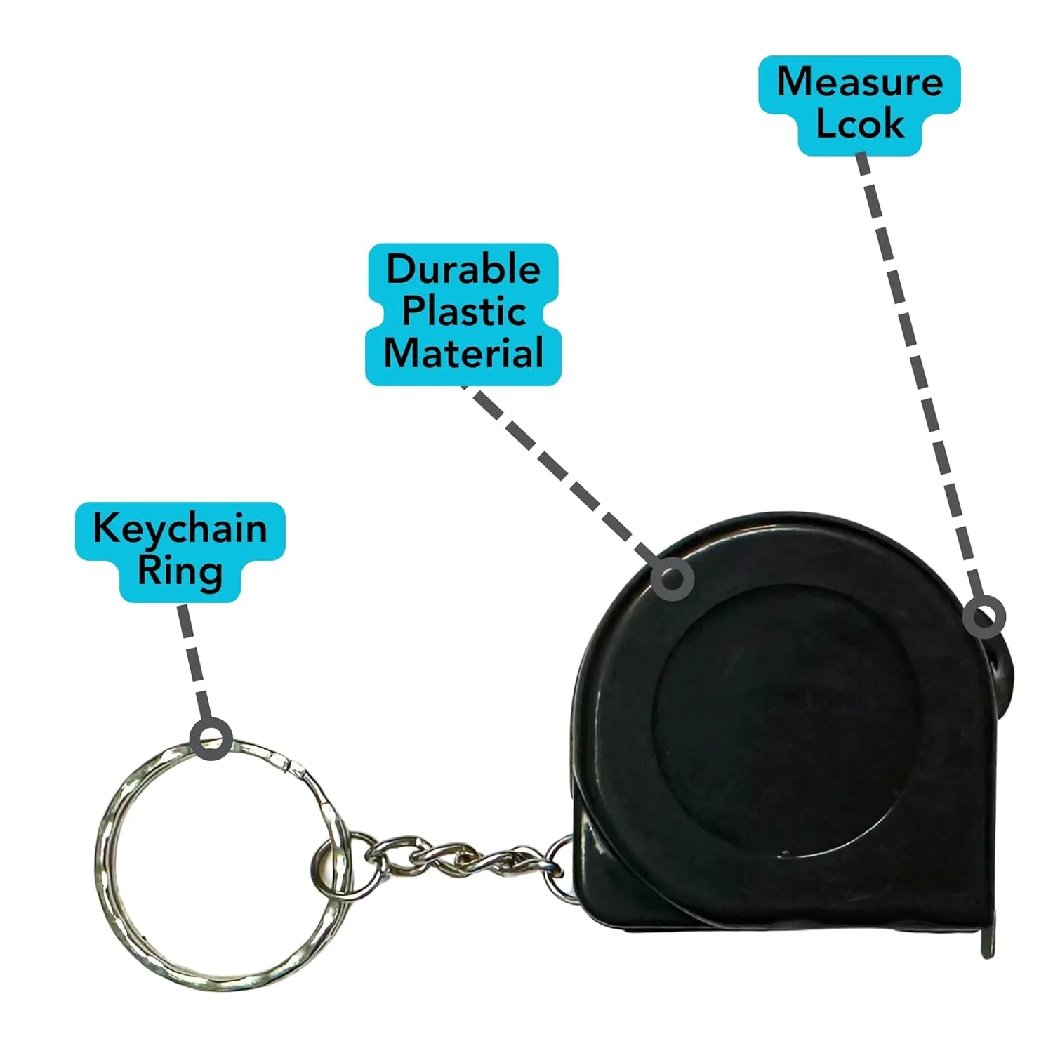 متر نواری 1.8 متری سخت افزار هریر، بسته 2 عددی