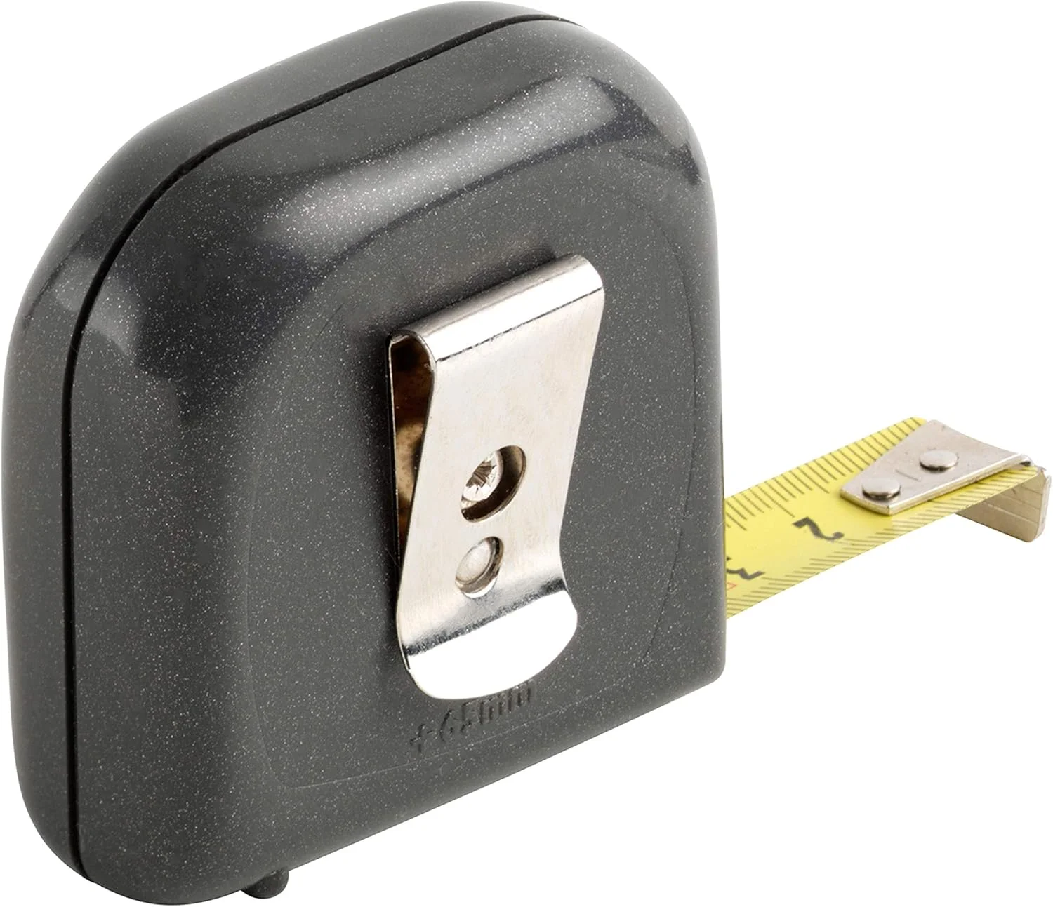 متر نواری سولا مدل UNI-MATIC - 3 متر / 16 میلی متر - متر نواری جیبی با گیره کمربند - نوار فولادی، رنگ زرد با مقیاس میلی متر - کلاس دقت II - متر رولی با قلاب انتهایی متحرک - طول 3 متر/16 میلی متر