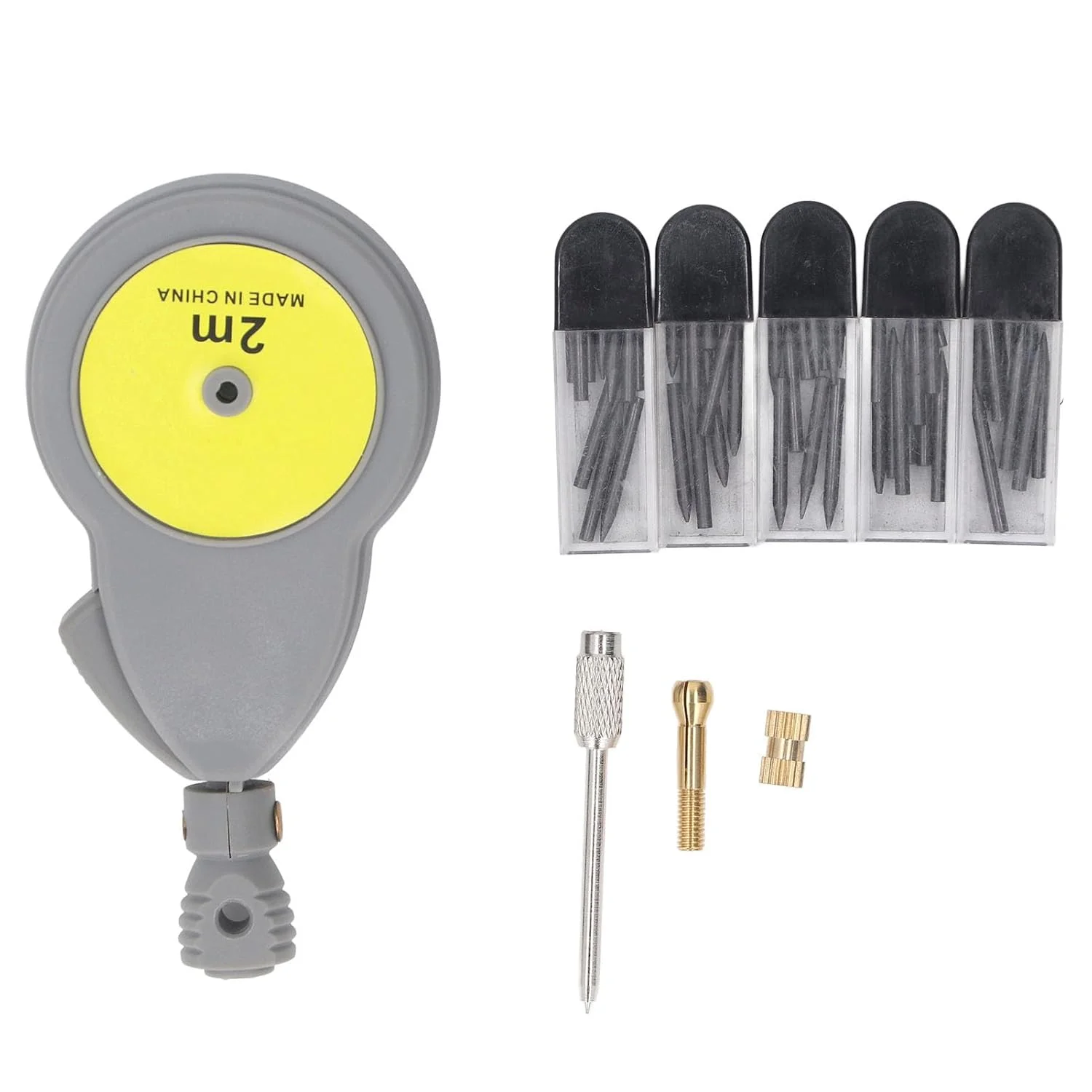 ابزار رسم دایره و خط کش نواری چرخشی Fdit با طول 1.83 متر به همراه 50 عدد نوک مداد، دکمه جمع شونده خودکار و مقیاس دوگانه برای رسم دایره، خط، نجاری و طراحی