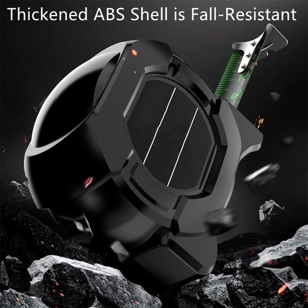 متر فلزی فلورسنت 7.5 متری آزونی، جمع شونده خود قفل شونده، خوانا با اعداد کسری، متر فلزی خود قفل شونده برای اندازه گیری دقیق، فلورسنت شب تاریک