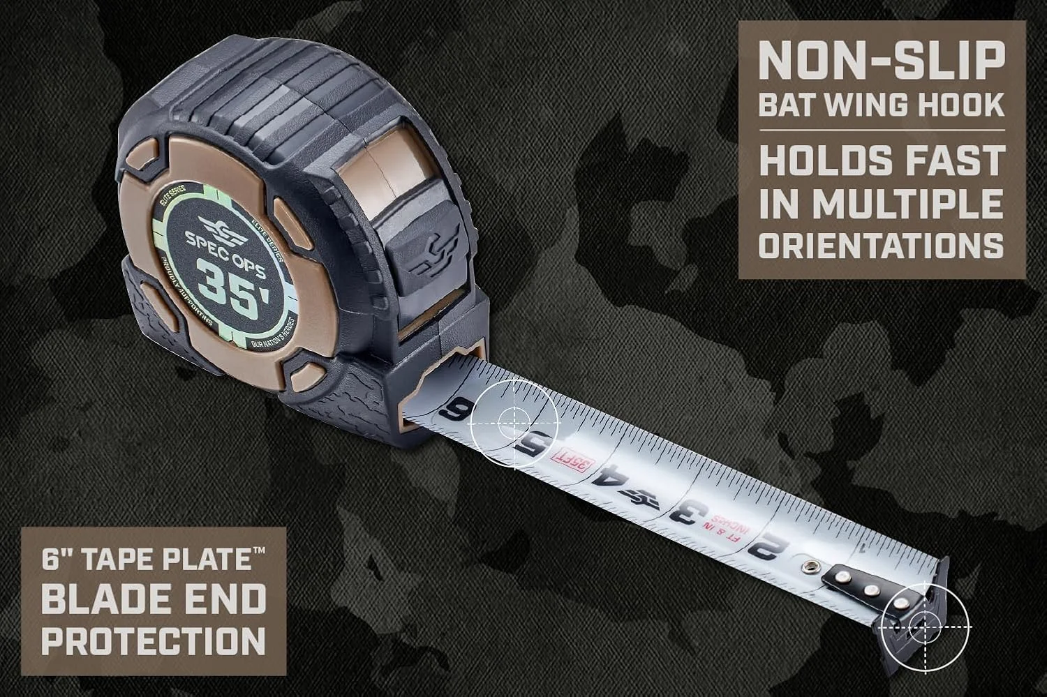 متر 10.5 متری سری Elite ابزار Spec Ops، تیغه دو طرفه 32 میلی متری، ایستایی 3.6 متری، بدنه کامپوزیت درجه نظامی، 3% اهدا به کهنه سربازان