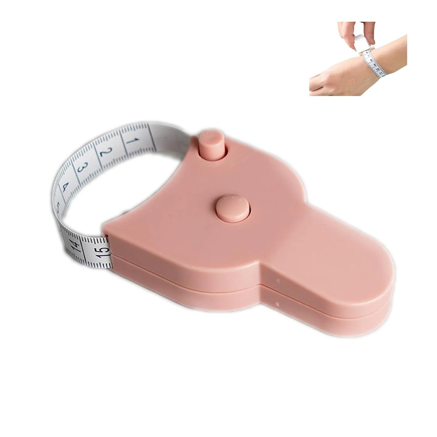 متر نواری بدن GAILY YOUTH، متر نواری تلسکوپی اتوماتیک 150 سانتی‌متری، متر نواری کوچک با مقیاس دوگانه متریک و اینچی برای اندازه‌گیری بدن، تناسب اندام، خیاطی (صورتی)