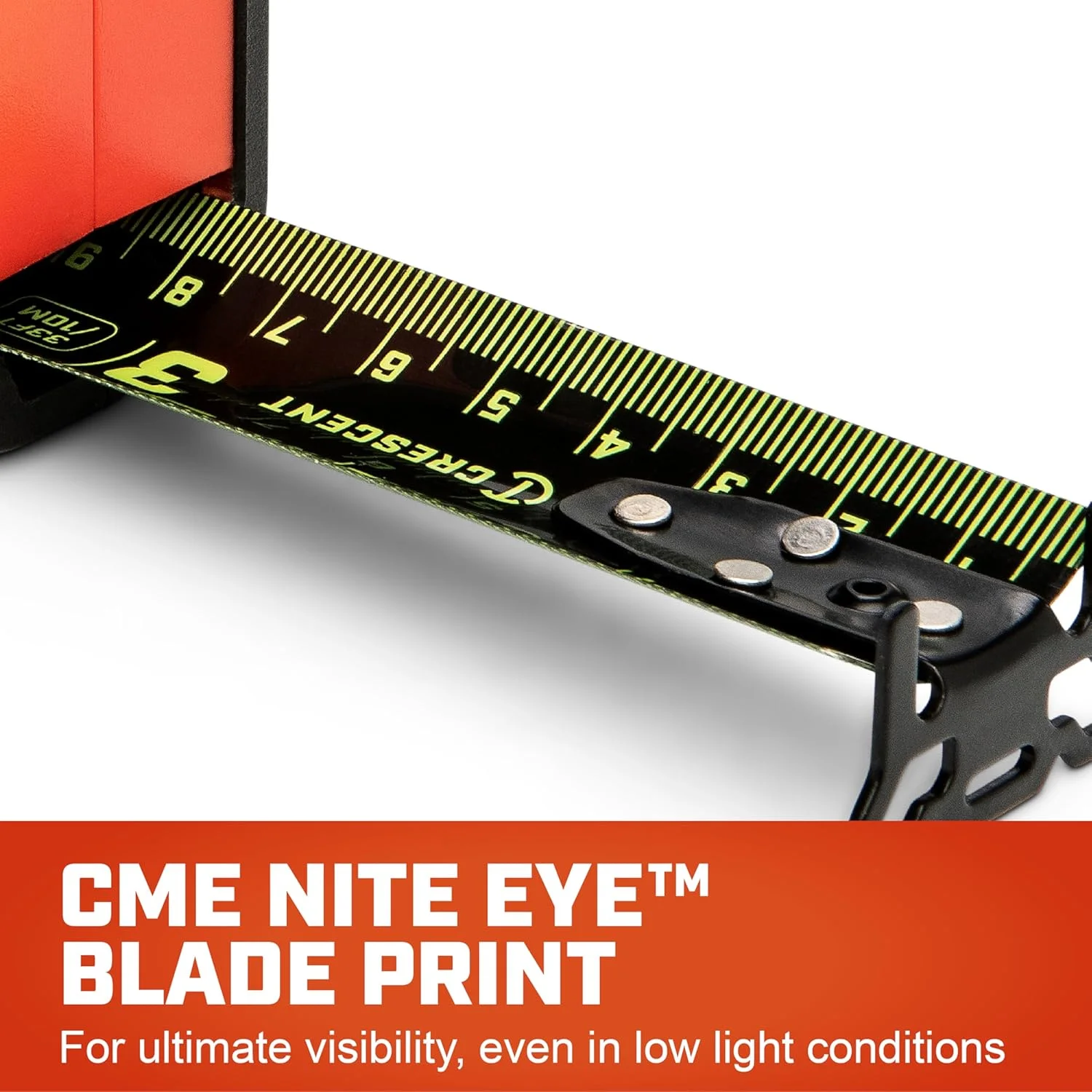 متر نواری 8 متری / 25 فوتی کرسنت لوفکین ورک هورس نایت آی | L1125NECME