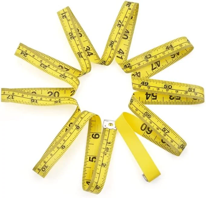 متر خیاطی دو طرفه TEDNIDS، مناسب برای اندازه گیری بدن، پارچه، خیاطی و مصارف خانگی، 150 سانتی متر، نوار نرم