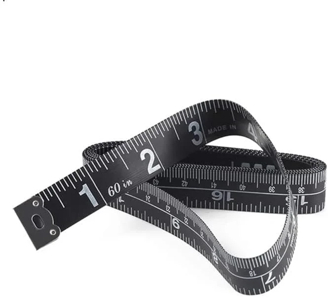 متر خیاطی دو طرفه، مناسب برای اندازه گیری بدن، پارچه، خیاطی، مصارف خانگی، 150 سانتی متر، نوار نرم (سفید)