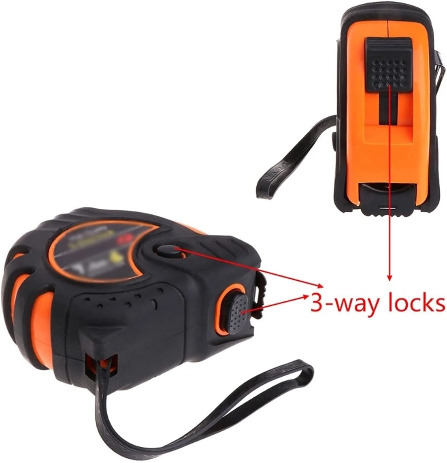 متر نواری 3 متری 5 متری جمع شونده با قفل سه طرفه و روکش لاستیکی متر نواری 3 متری 5 متری جمع شونده با قفل سه طرفه و روکش لاستیکی