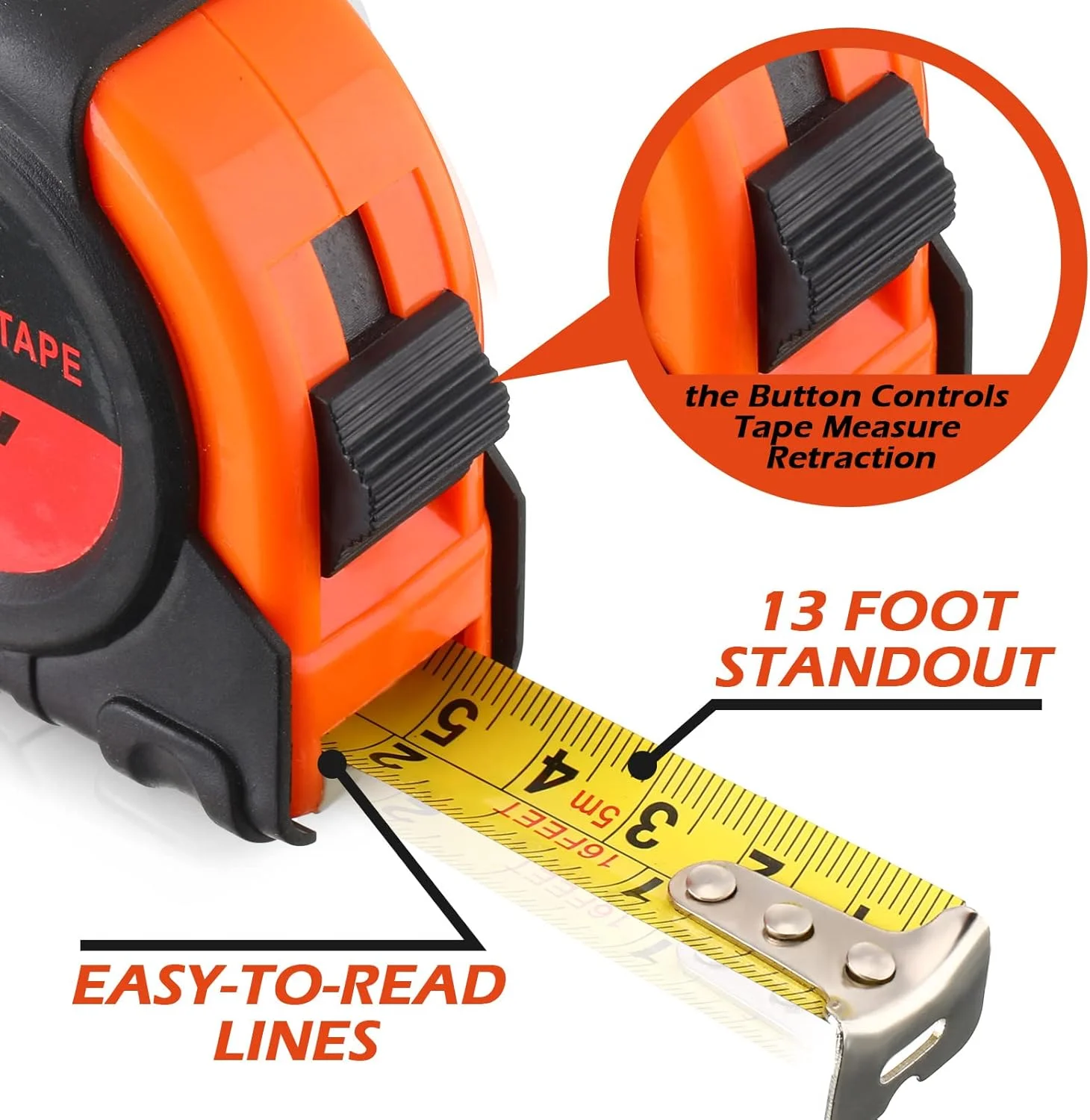 یونسلینگ 20 عدد متر نواری 3.6 متری، متر اندازه گیری با خوانایی آسان، متر نواری جمع شونده با مقیاس 1/8 یونسلینگ 20 عدد متر نواری 3.6 متری، متر اندازه گیری با خوانایی آسان، متر نواری جمع شونده با مقیاس 1/8