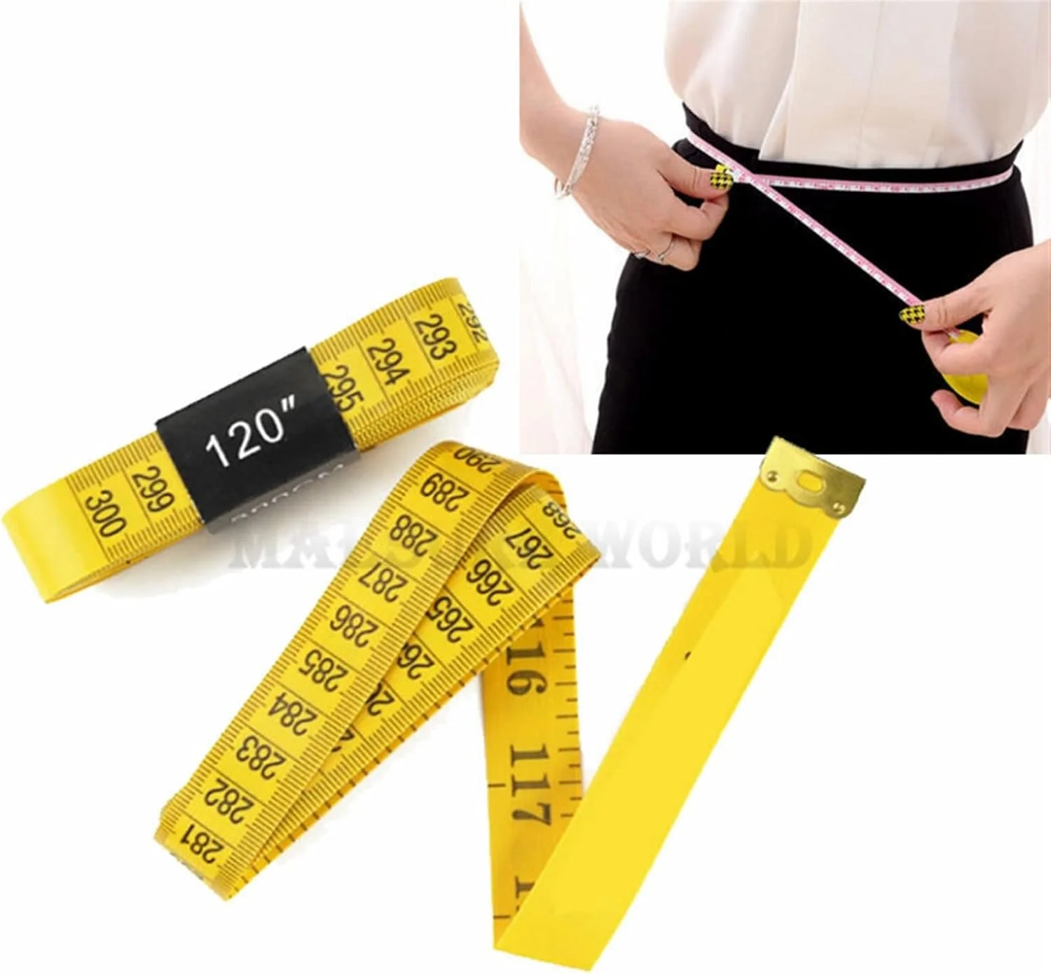 متر نواری با کیفیت عالی، بادوام و نرم، 3 متری، 300 سانتی متری، خیاطی، اندازه گیری بدن، خط کش خیاطی (Hortel) متر نواری با کیفیت عالی، بادوام و نرم، 3 متری، 300 سانتی متری، خیاطی، اندازه گیری بدن، خط کش خیاطی (Hortel)