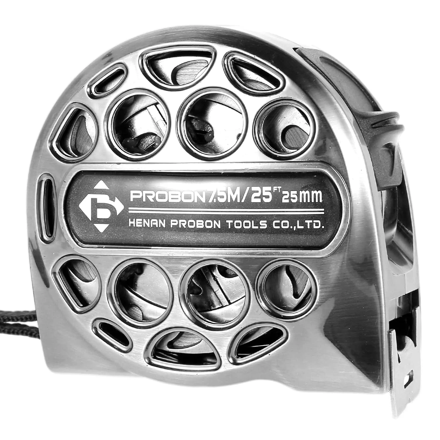 متر نواری 7.5 متری فولاد ضد زنگ جمع شونده با مقیاس دو طرفه، مناسب برای ساخت و ساز، مصارف خانگی و نجاری (1)