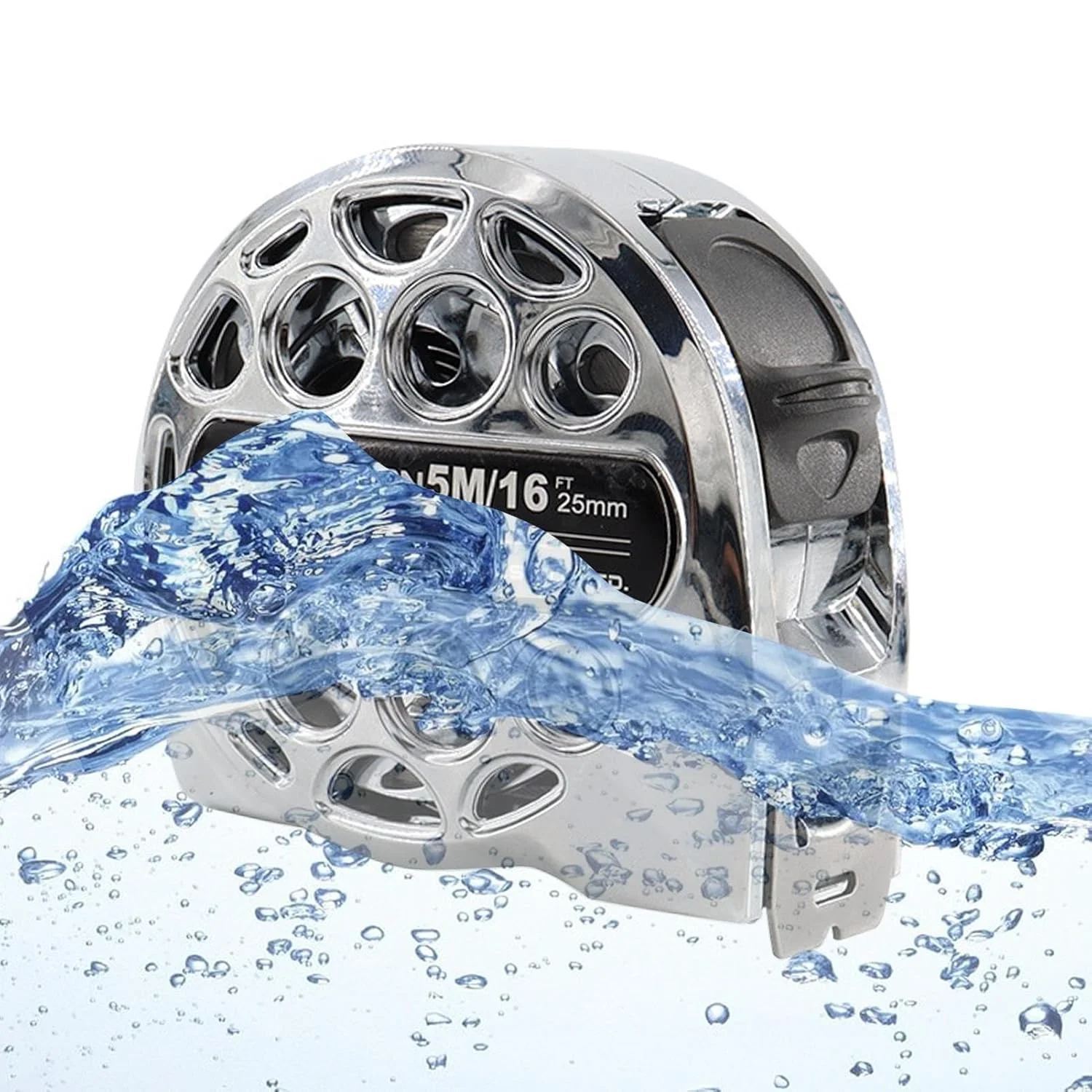 متر نواری استیل ضد زنگ | متر اندازه گیری ساختمانی، خط کش ضد آب برای ساخت و ساز، نجاری، مهندسی، کارگاه خانگی، محل کار