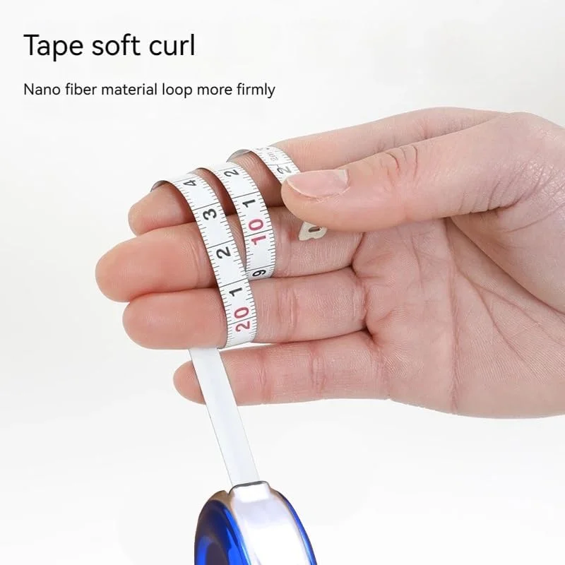 متر نواری کوچک جاکلیدی 2 متری، متر نواری استیل ظریف، خط کش استیل کوچک، خط کش استیل چند منظوره هدیه (زرد)